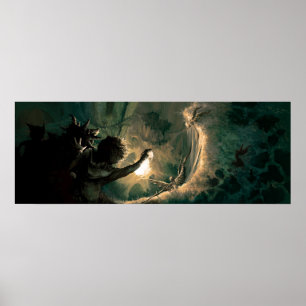 Poster Plus profond et plus profond dans le trou du lapin