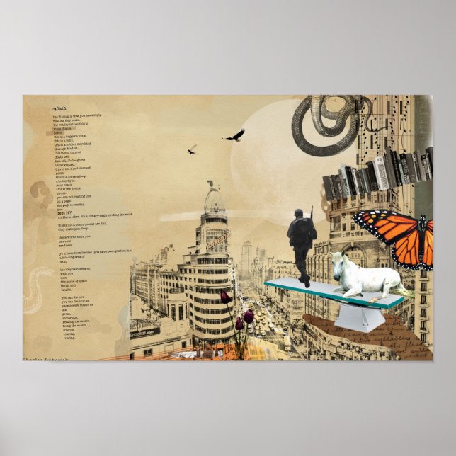 Poster Poème Bukowski (Devant)