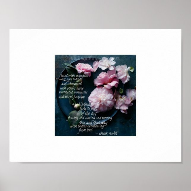 Poster Poème de la soif par Ahsek Novel (Devant)