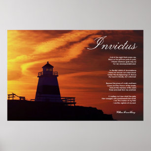 Poster Poème inspiré de ~ d'Invictus