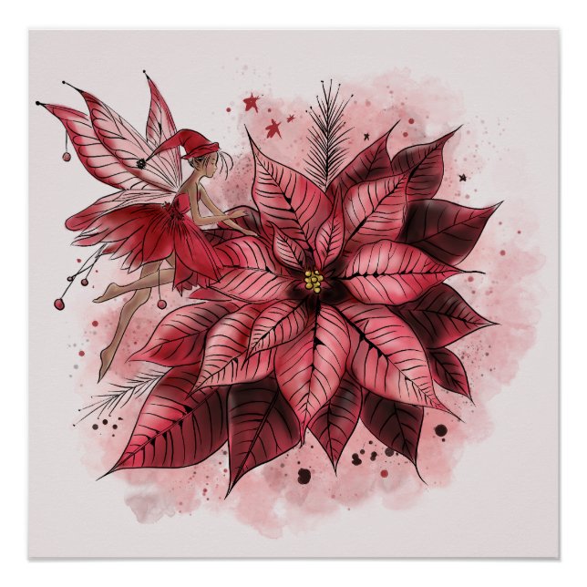 Poster Poinsettia Fairy (Devant)