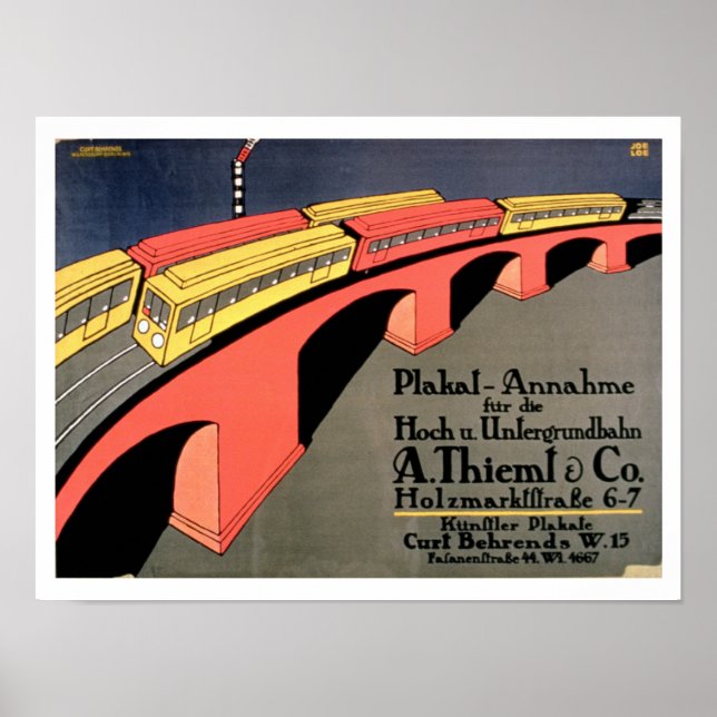 Poster 'Point de collecte pour le chemin de fer terrestre (Devant)