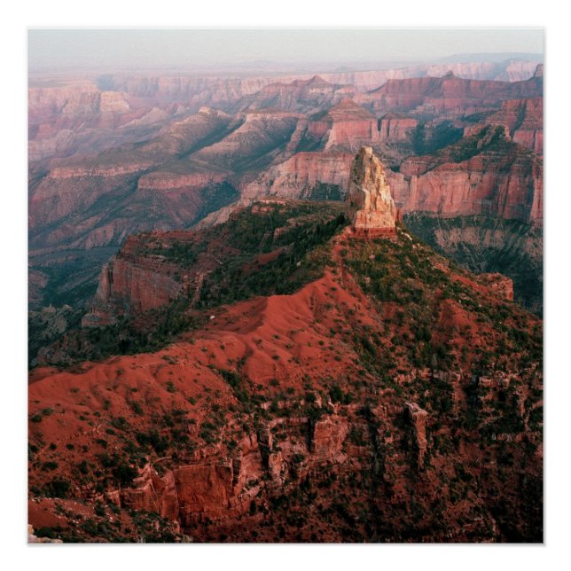 Poster Point Imperial et Mount Hayden au coucher du solei (Devant)