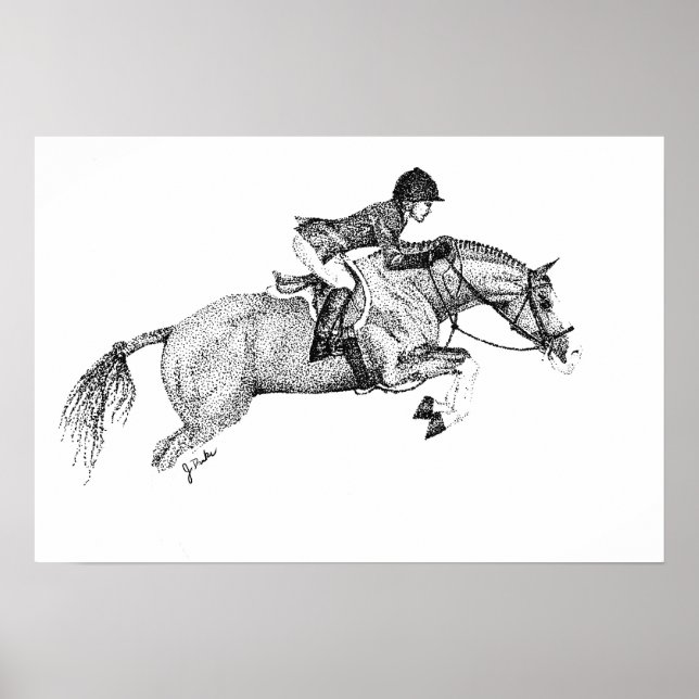 Poster Pointillisme de Hunter Pony (Devant)