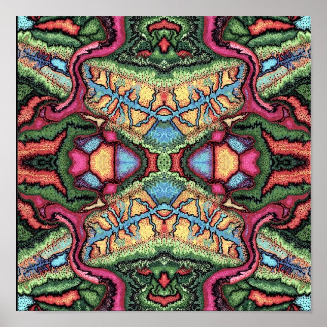 Poster Points Abstraits (Devant)