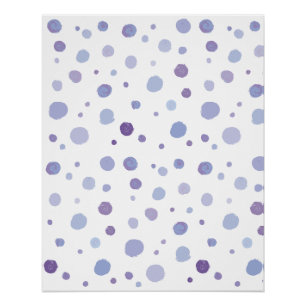 Poster pois peint à la main