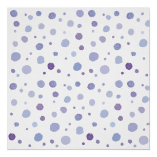 Poster pois peint à la main