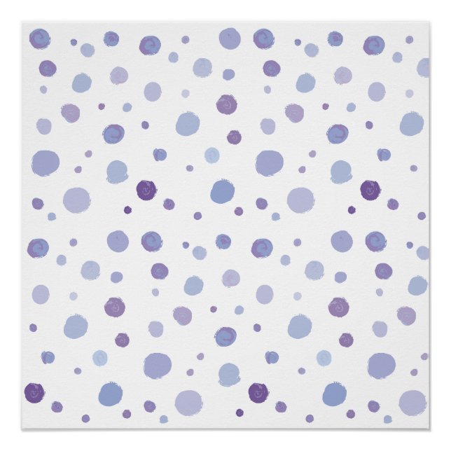 Poster pois peint à la main (Devant)
