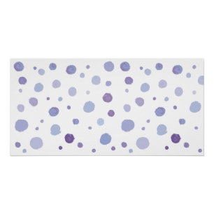 Poster pois peints à la main