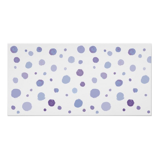 Poster pois peints à la main (Devant)
