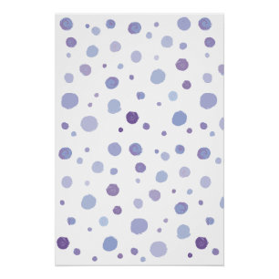 Poster pois peints à la main