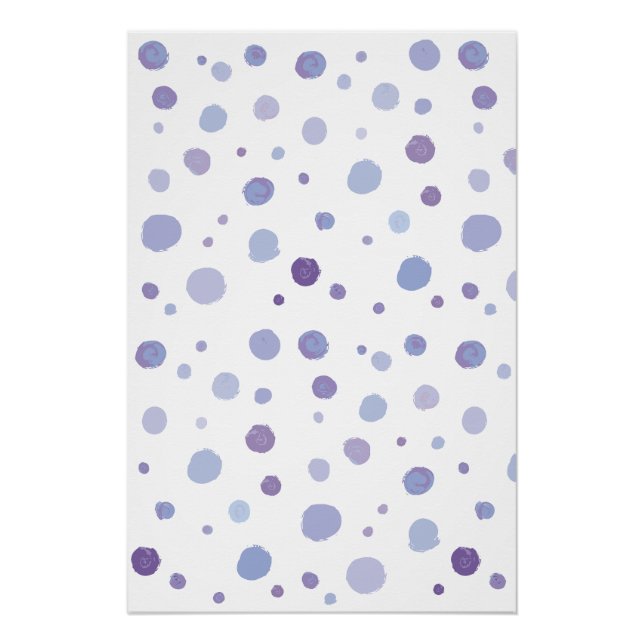 Poster pois peints à la main (Devant)