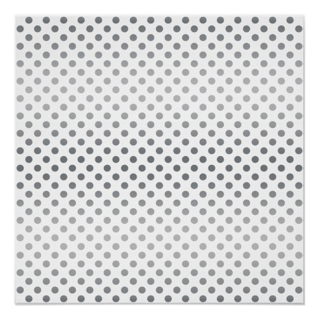 Poster Pois Silver Gradient par Shirley Taylor (Devant)