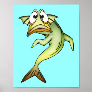 Poster Poisson Choqué
