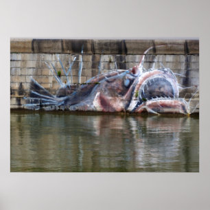 Poster Poisson-pêcheur