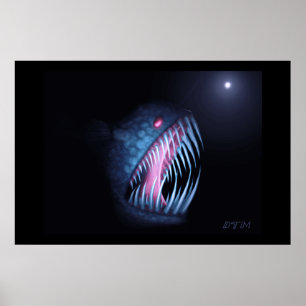 Poster Poissons de pêcheur à la ligne