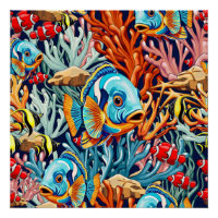Poissons Tropicaux Couleurs Été Vibes