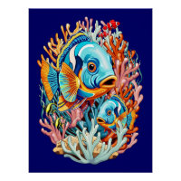 Poissons Tropicaux Vibes Colorés d'Été