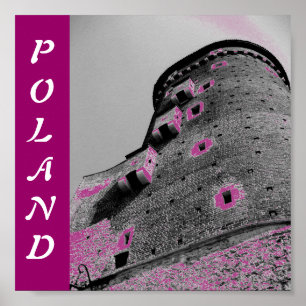 Poster Poland Castle