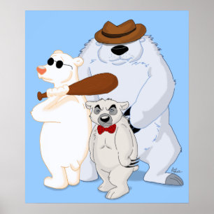 Poster Polar Bear Pals