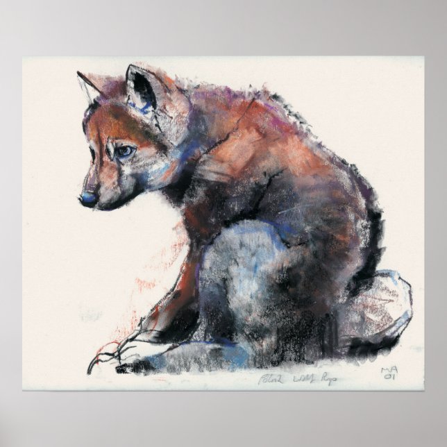 Poster Polish Wolf Pup 2001 (Devant)