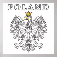Pologne avec aigle polonais