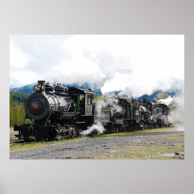 Poster Polson Loging Company Train Print (Devant)