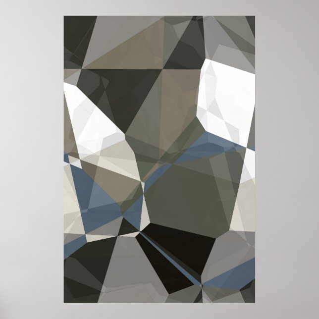 Poster Polygons Abstraits 214 (Devant)