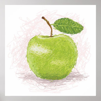 Poster pomme verte