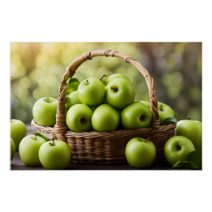 Poster Pommes Granny Smith