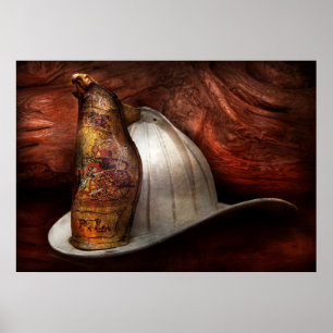 Poster Pompier - le chef des pompiers