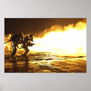 Poster Pompiers militaires