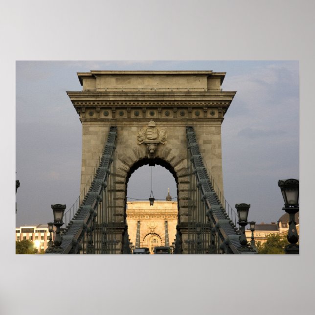 Poster pont à chaîne de Széchenyi (Szechenyi Chain Bridge (Devant)