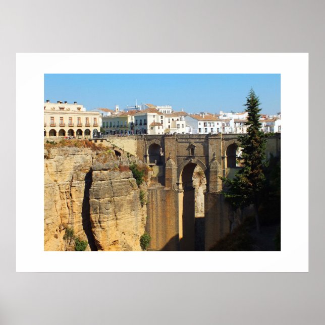 Poster Pont à Ronda en Espagne (Devant)