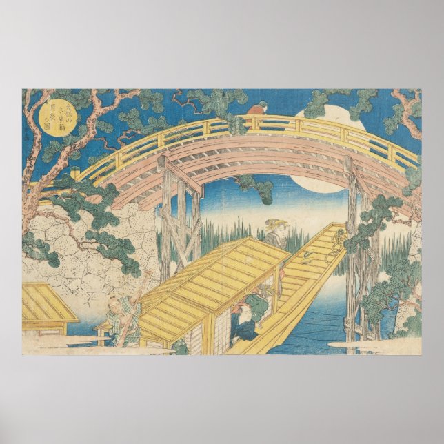 Poster Pont au clair de lune, de 'Vues sur le mont (Devant)