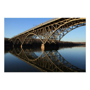 Poster Pont au-dessus de rivière de Schuylkill