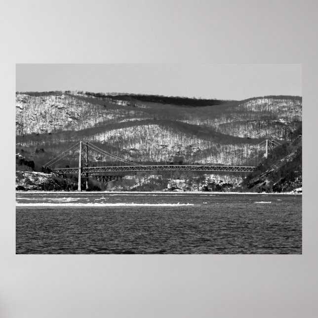 Poster Pont Bear Mountain B/W (Devant)