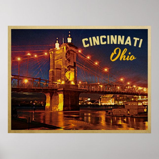 Poster Pont Cincinnati Ohio (Devant)