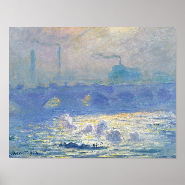 Poster Pont Claude Monet - Waterloo (Devant)