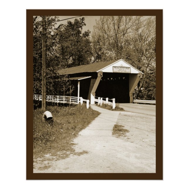 Poster Pont couvert (Devant)