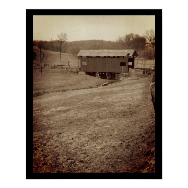 Poster Pont couvert (Devant)