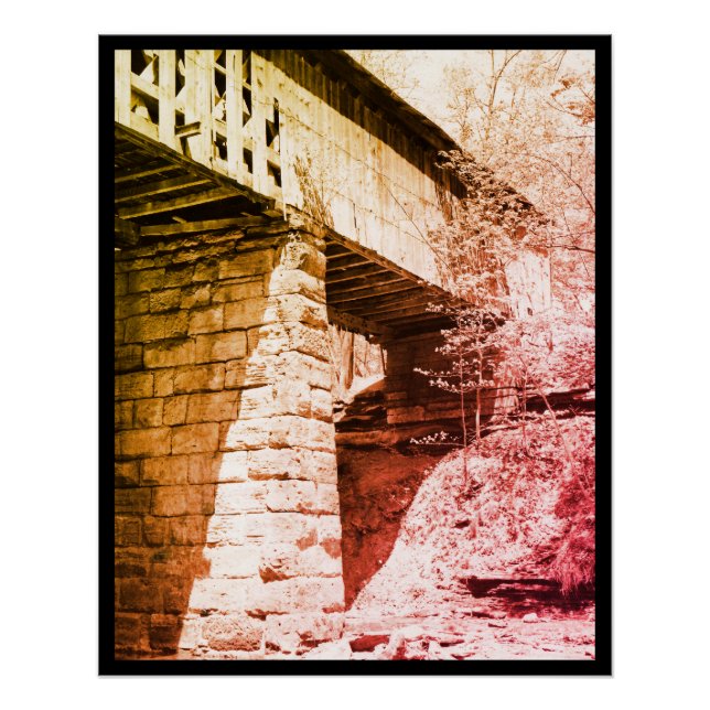 Poster Pont couvert (Devant)