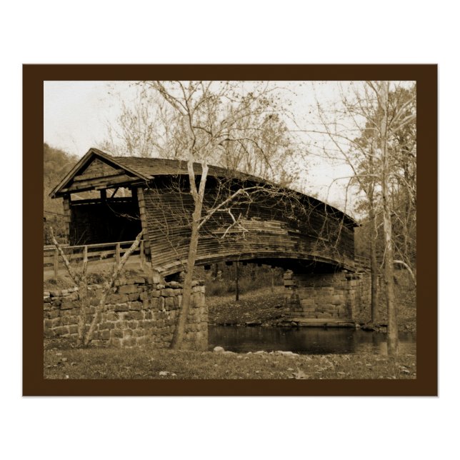 Poster Pont couvert (Devant)