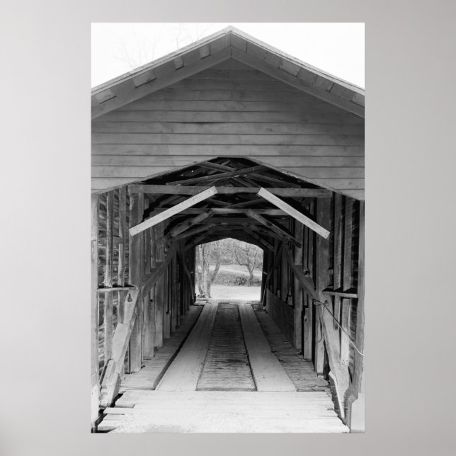 Poster Pont couvert de la ferme de liaison (Devant)