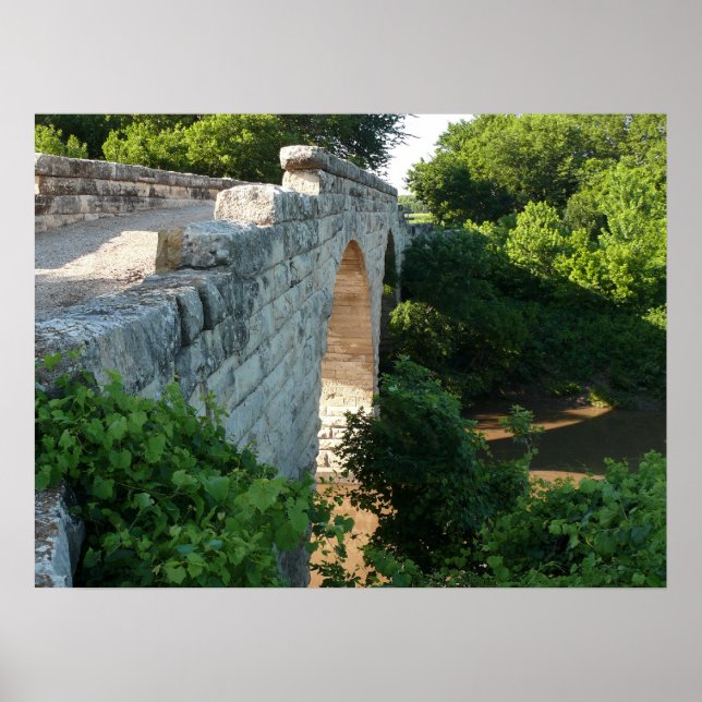 Poster Pont d'arc de pierre Clements 1886 (Devant)