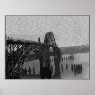 Poster Pont de baie de Yaquina