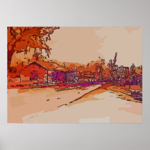 Poster Pont de la Liberté Old Bayou