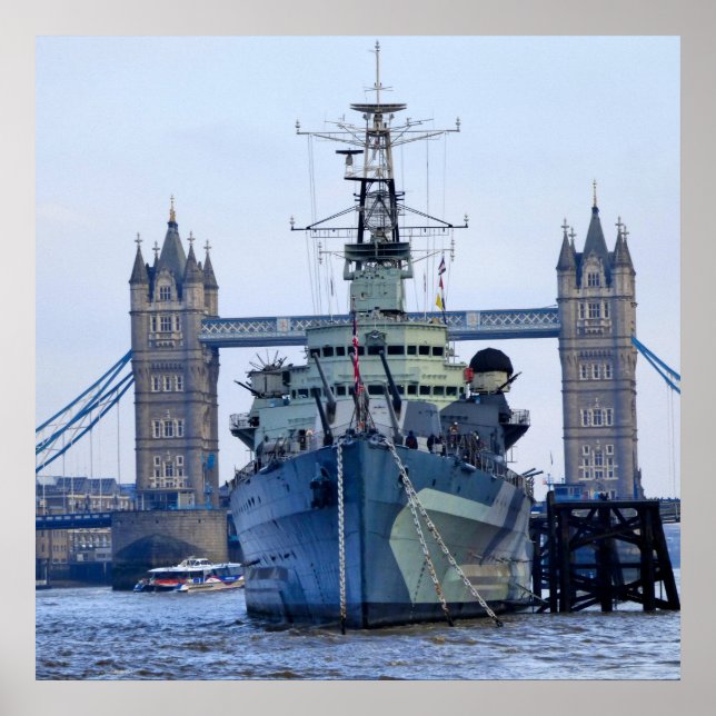 Poster Pont de la Tour de Londres. (Devant)