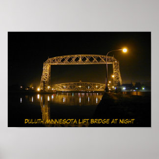 Poster Pont de levage historique Duluth Minnesota