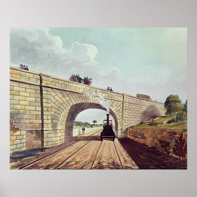 Poster Pont, de 'Liverpool and Manchester Railway' (Devant)